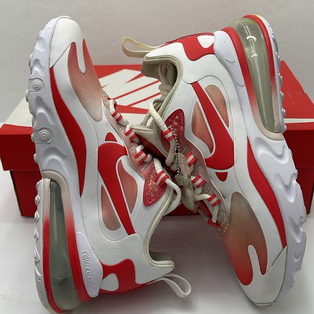 Nike WMNS Sneakers AIR MAX 270 REACT SE
WHITE/TRACK RED-BARELY ROSE BV3387 100 - Picture 10 of 16